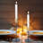 2 Pieces Iron Tabletop Candlestick