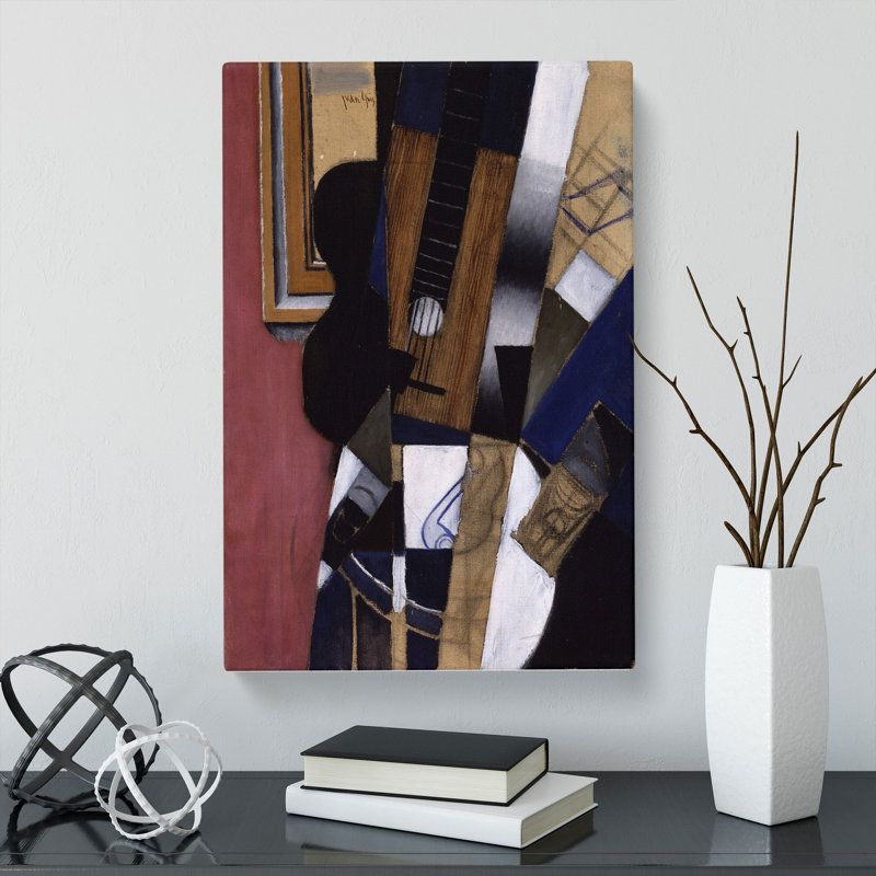 Guitar And Pipe by Juan Gris - Wrapped Canvas, 60cm H x 40cm W x 3cm D