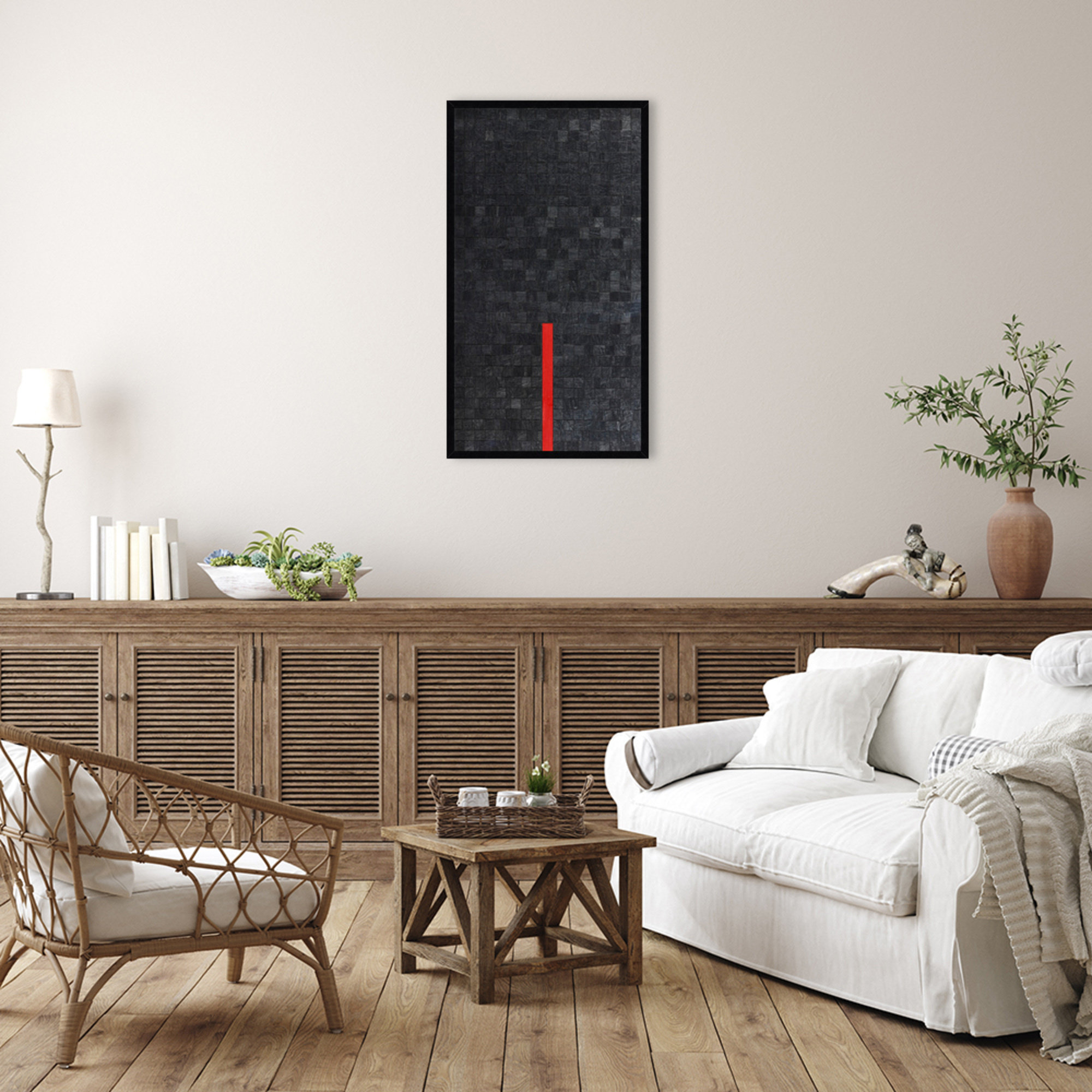 Close by Alex Dunn, Black, 41" H x 23" W