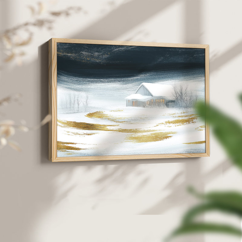 Chirstmas Art-CCXVIII -Framed Print - Restickable, Naturel, H 11 po x l 14 po