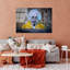 Superbe peinture murale en verre trempé 27,6 po x 39,4 po | 100% verre trempé, épaisseur: 0,16 pouce | Décoration élégante pour le salon ou le bureau, durable et facile à nettoyer, idée de cadeau parfaite