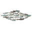Metal School of Fish Wall Décor