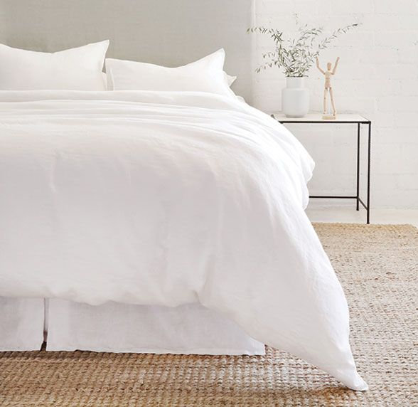 Parker Linen Shams, White