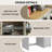 Over The Washer, Dryer And Robot Vacuum Storage Cabinet Suitable For Compact Washing Machines, Laundry Room Storage Organizer With 1 Laundry Basket, 1 Drawer And 2 Adjustable Shelves