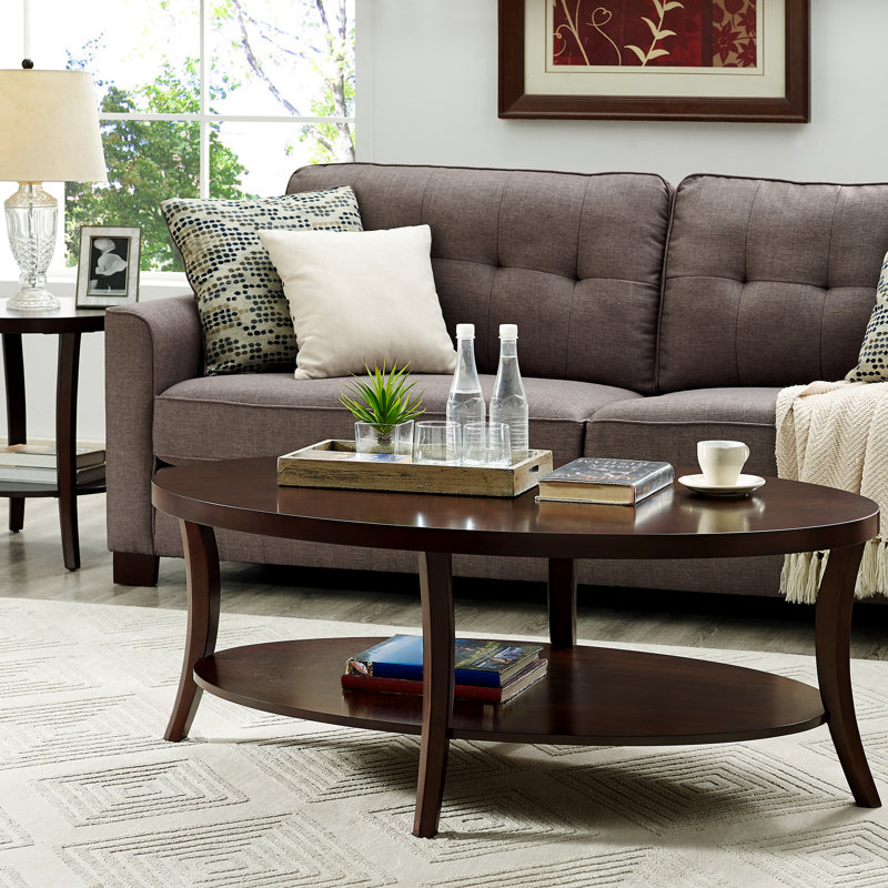 Nijel End Table Set, Brown