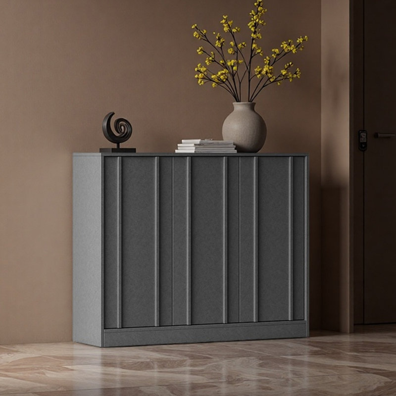 Popular practical storage shoe cabinet, Gray, 37.4" H x 47.24" W x 13.78" D