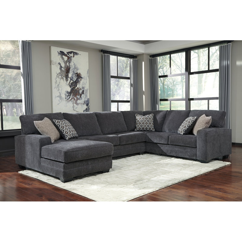 Canapé modulaire 3 pièces avec méridienne Tracling, Orienté à gauche (vu de face)