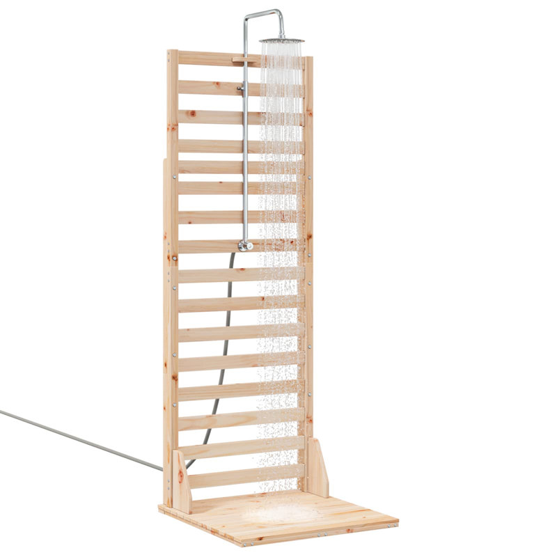 Outdoor Shower and Footwash Spout, Light Oak
