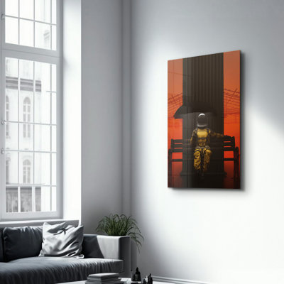 Elegant Tempered Glass Wall Art Painting, 13.8 x 21.7 inches | 100% Tempered Glass, Thickness: 0.16 inches | UV Printed for Vibrant Colors | Perfect for Home Decor, Living Room, & Office Spaces