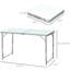 Table de camping pliante légère portative 47 po - Hauteur réglable, pour la maison, le garage, les pique-niques réglables Légère, portable, pique-nique, à la maison