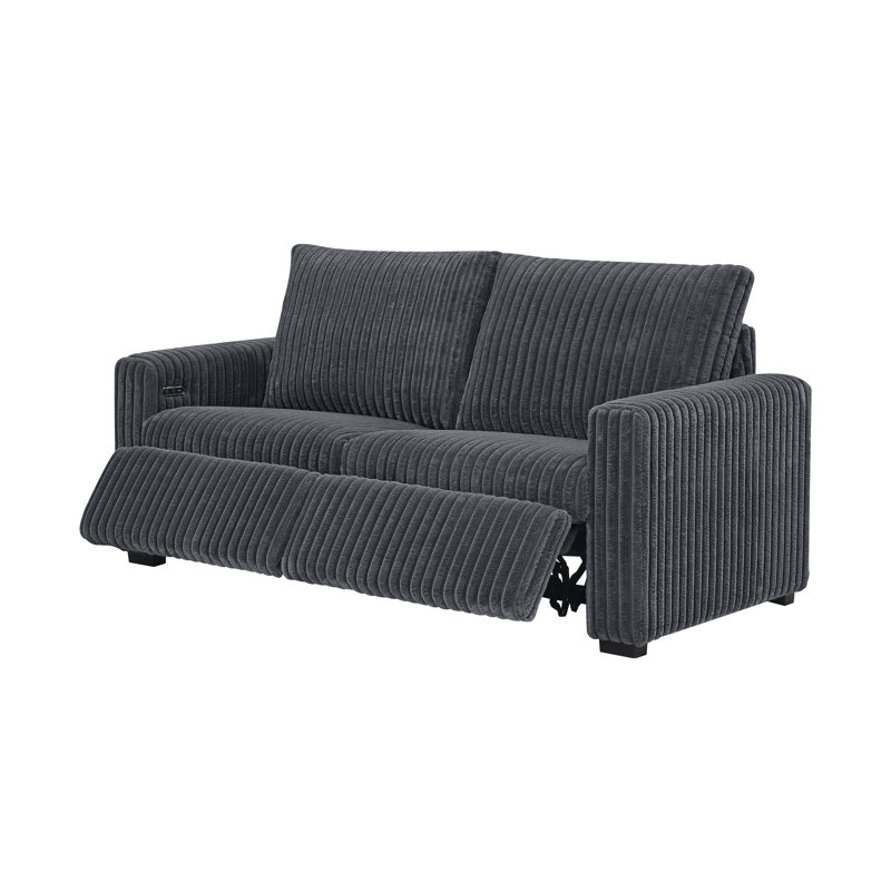 Rsongaf Power Recliner Loveseat, Dark Gray