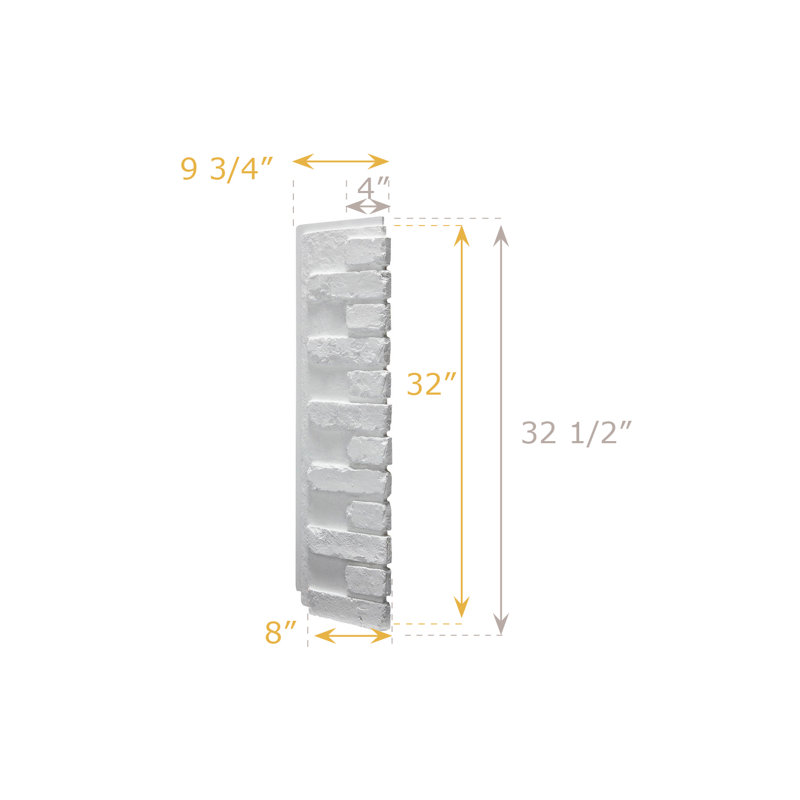 Chicago Wall Interlocking Right Endcap, Glacier