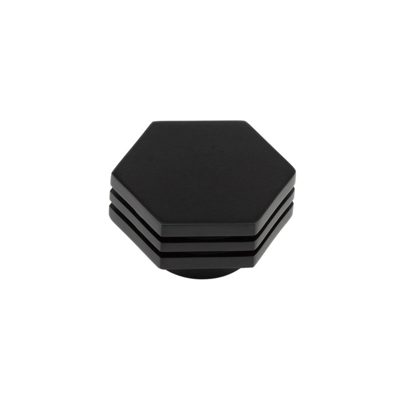 Hoxton 40mm Geometric Knob, Matte Black