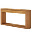 Console ovale 63 po pour le hall d'entrée, bureau d'entrée étroit en bois derrière le canapé pour l'entrée, le couloir, le vestibule-114357319