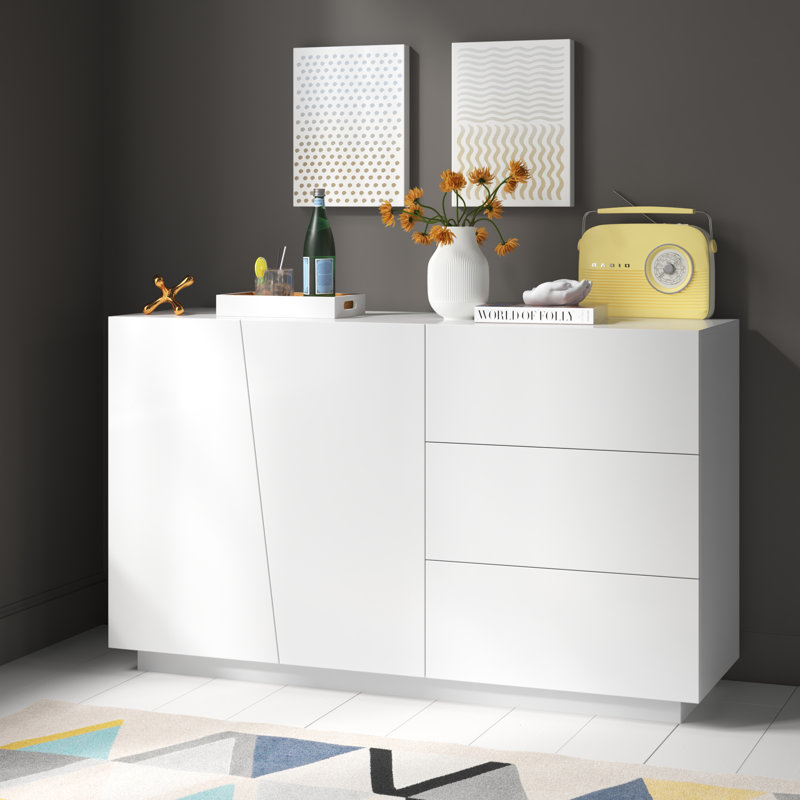 Taki 355.6cm Sideboard, White