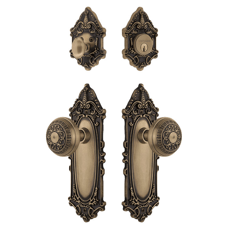 Nostalgic Warehouse Victorian Entry Set with Egg & Dart Knob
