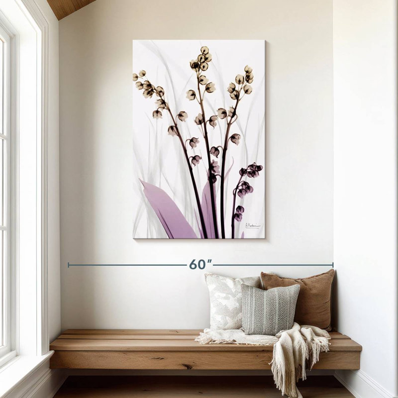 Harnek muguet en fleur, H 45 po x l 30 po