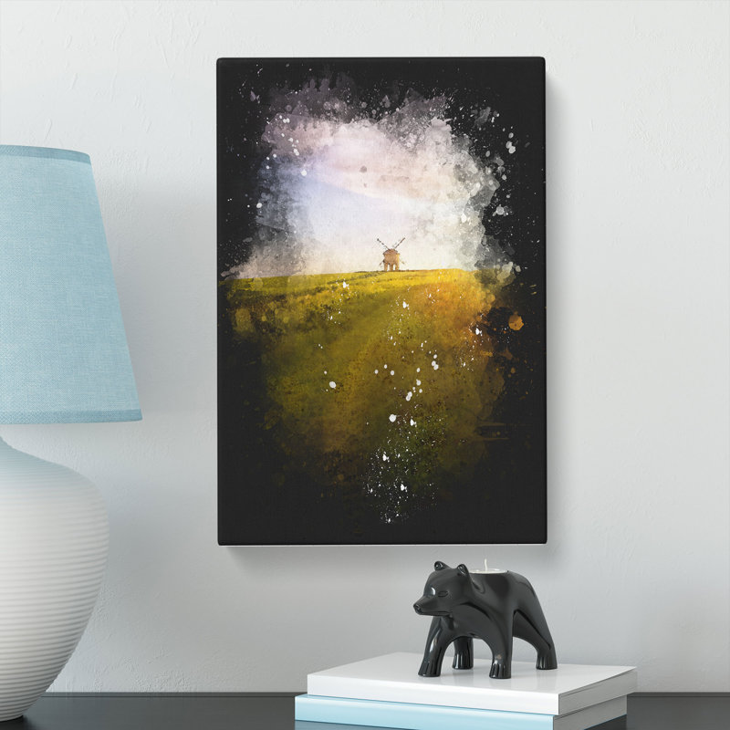 Windmill upon a Hill in Warwickshire - Wrapped Canvas, 91cm H x 60cm W x 3cm D