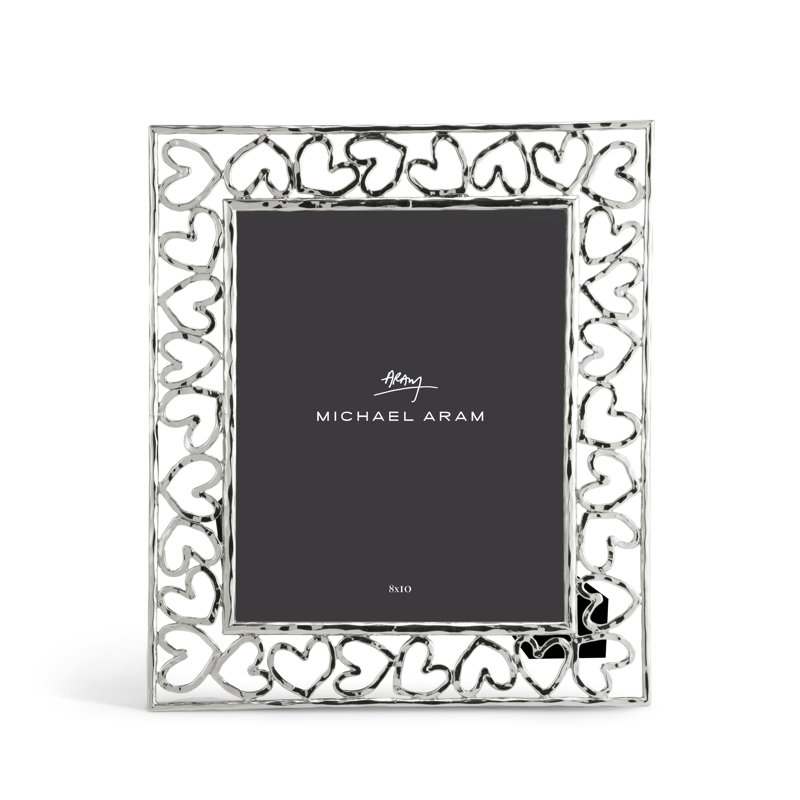 Heart Frame, Silver, 8" x 10"