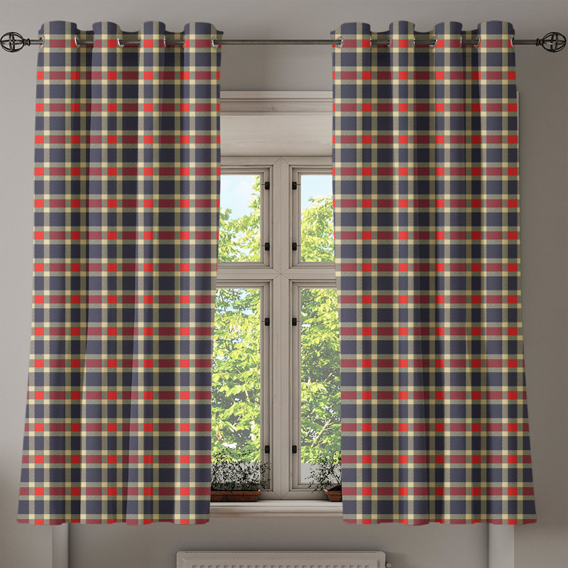 Sateen Semi Sheer Curtain Pair, 50" W x 63" L