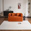 Canapé-lit convertible avec coussin cylindrique, matelas pliable en velours côtelé pour petits espaces, structure de forme fixe, salon et chambre à coucher-399570767