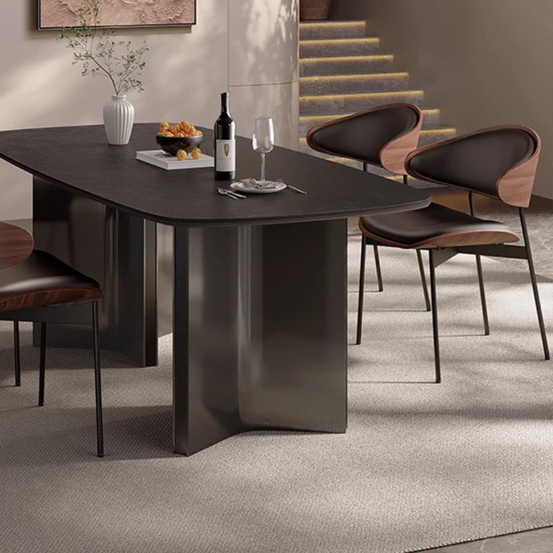 High quality home rectangular dining table, 29.52"H x 55.11"L x 31.49"W