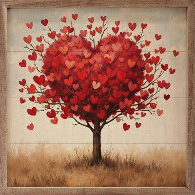 Arbre de Saint-Valentin rétro
