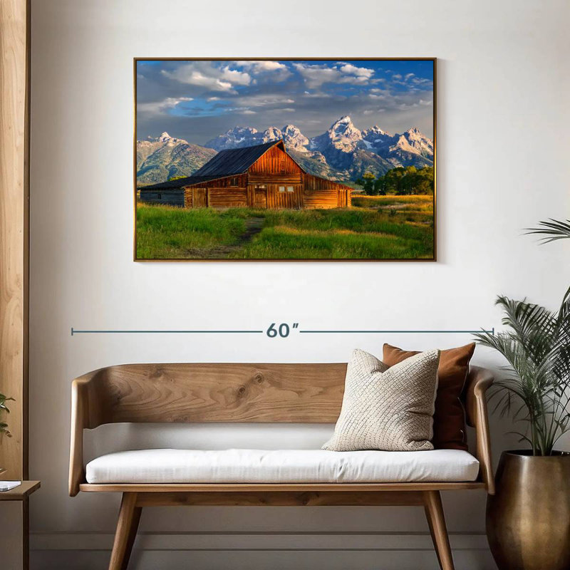 Parc national de Grand Teton, Wyoming, Cadre flottant doré, 43 po x 29 po