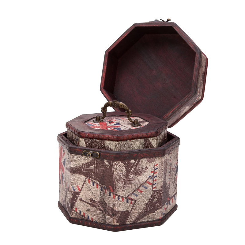 Ensemble de 2 boîtes à trésors en forme de boîte à trésor
