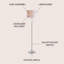 Lampe sur pied traditionnelle 63 po Sueann