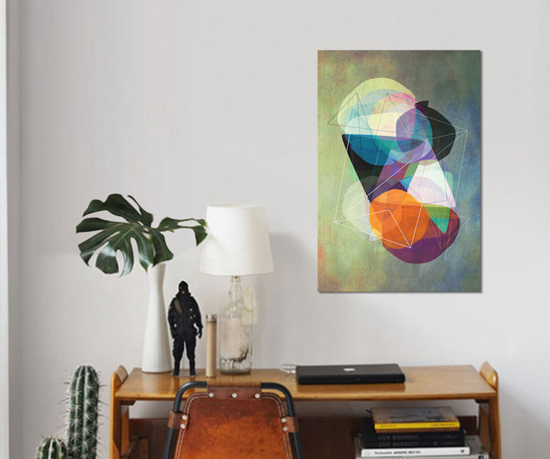 Impression graphique sur toile CXVII.Z par Mareike Böhmer, H 40 po x l 26 po x P 1,5 po
