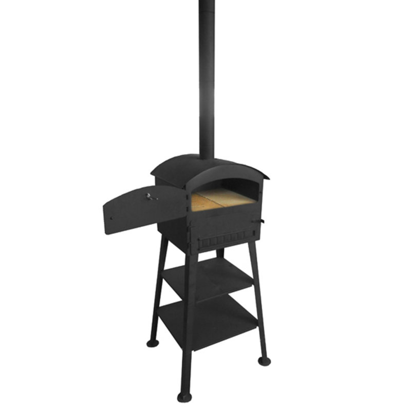 Outdoor Pizza Oven Charcoal Fired with 2 Fireclay Stones