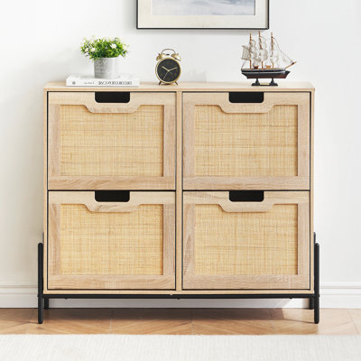 16 Pair Stackable Shoe Storage Cabinet