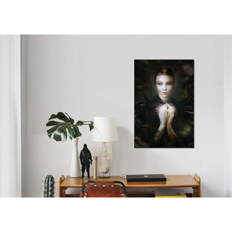 « drosera », impression sur toile, H 40 po x l 26 po x P 1,5 po