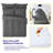 8 Piece Quilted Solid Stripe Comforter, Sheet Set And Mattress Protector Bedding Bundle, Full-122547332-122547339