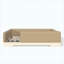 Lit double en similicuir Montessori avec garde-corps amovibles, brun-132869706