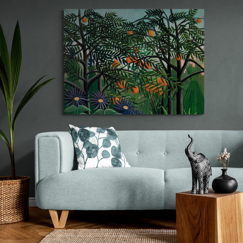 Exotic Forest by Henri Rousseau - Wrapped Canvas Print, 41cm H x 61cm W x 3.8cm D