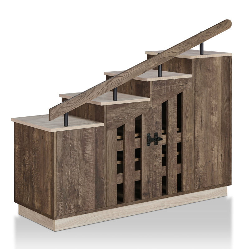 12 Pair Shoe Storage Cabinet, Reclaimed Oak