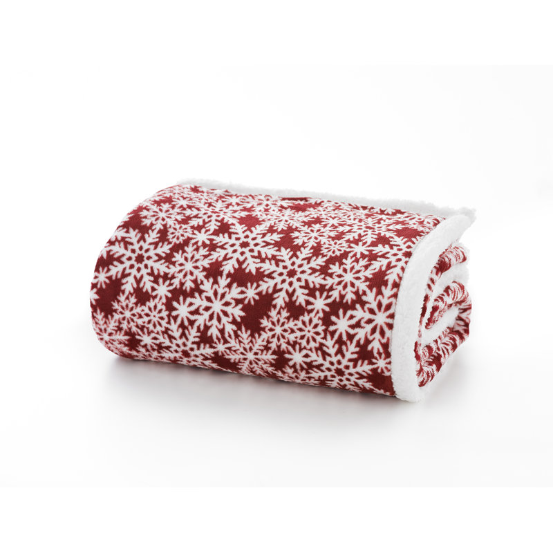Plain Weave / Muslin Throw Blanket, Red