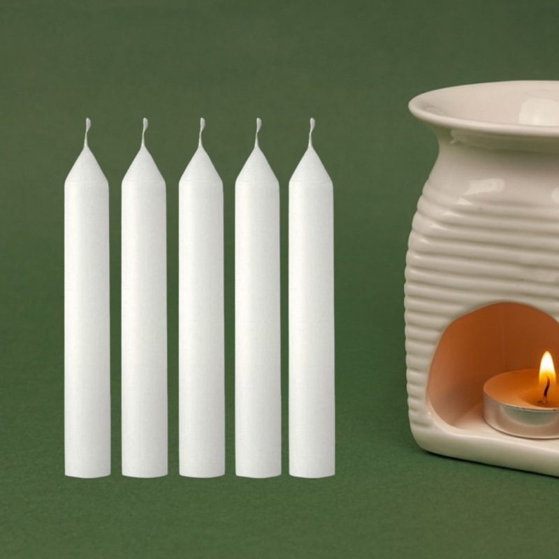 Paquet de 5 chandelles d'urgence blanches - ensemble de 4