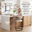 Beatryce Bar Stools Upholstered Counter Stool with Metal Frame Modern Bar Chairs for Kitchen Dining Room -991943560