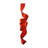 Vibrant Red Iron Swirl Wall Accent