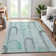 Premium Machine Washable Harjo AMF1588 Geometric Rug