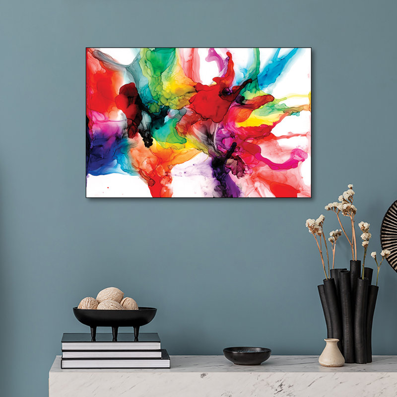 Reproduction d'art sur toile Steemplix, "Jeweltone Prism II" par Jennifer Goldberger