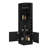 8 2-Shelf Bar Cabinet, Black , Modern Living Room Feature Piece Home Addition Unit