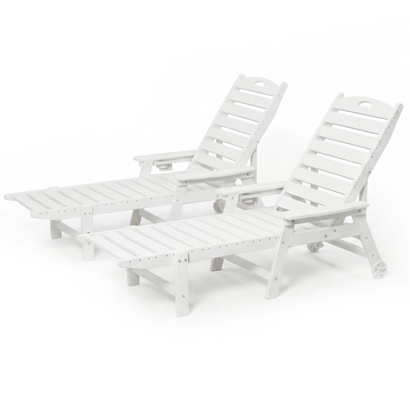 Chaise longue en Hdpe toutes saisons