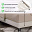 Lit plateforme tapissier moelleux en colombe-1243035496