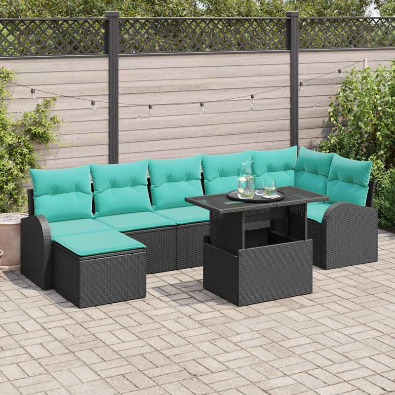 Ensemble de canapé de jardin avec coussin vidaXL 8 pièces vidaXL