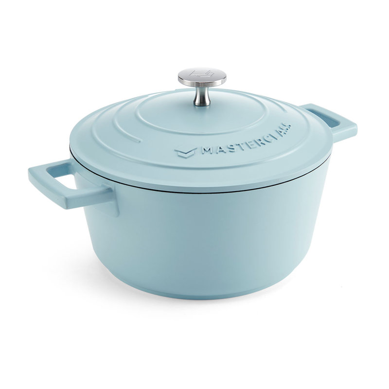 MasterClass Cast Aluminum Round Casserole, Blue Sky, 28cm / 2.5L