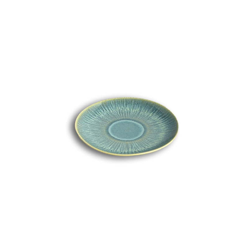 Stoneware Appetizer Plate, Verde
